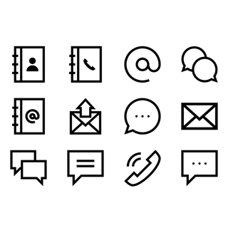 Contact and Communication icon packages