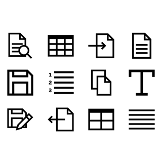 Text Editor Collection icon packages