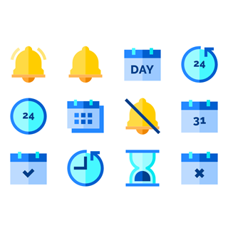 Time and Date Set icon packages