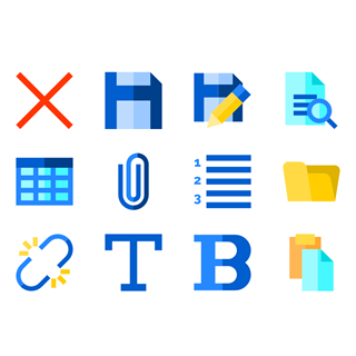 Text Editor Set icon packages