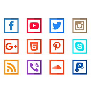 Social Media Logo Set icon packages