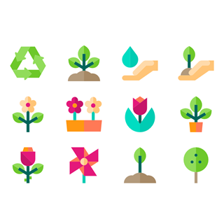 Ecology Set icon packages