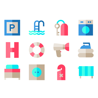 Hotel Set icon packages