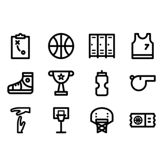 Basketball Set icon packages