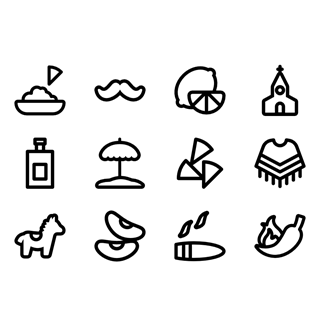 Mexican Collection icon packages
