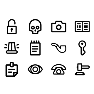 Crime Scene Collection icon packages