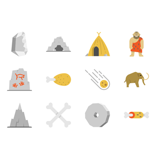 Prehistoric Age Collection icon packages