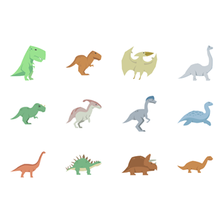 Dinosaurs icon packages