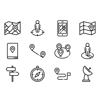 Location Collection icon packages