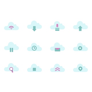 Cloud Computing Elements icon packages