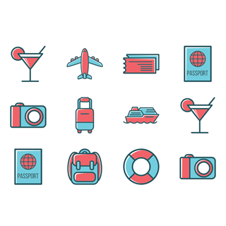 Travel Element Collection icon packages