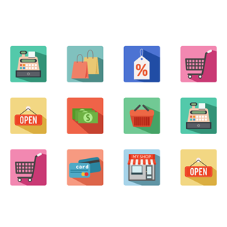 Shopping Element Compilation icon packages