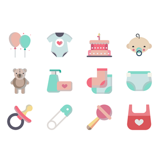 Cute Baby Toys icon packages