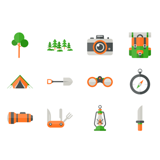 Camp Collection icon packages