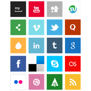 Simple Social Icons icon packages