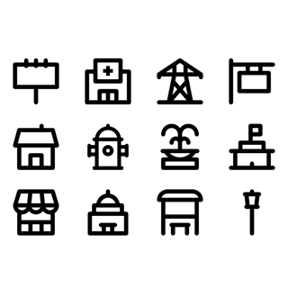 City & Enviroment icon packages