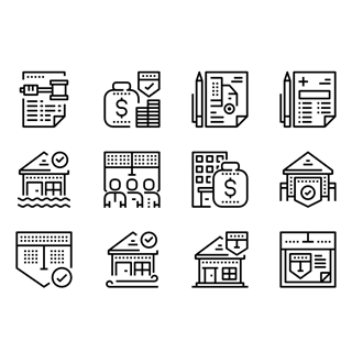 Modern Insurance icon packages