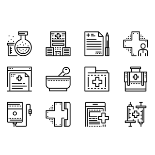 Medical and Healthcare icon packages