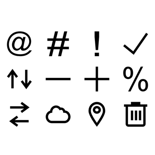 Navigation Glyphs icon packages