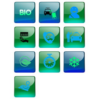 Eco Taxi icon packages