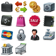 Commercio Free – Business and e-Commerce Icons Set icon packages