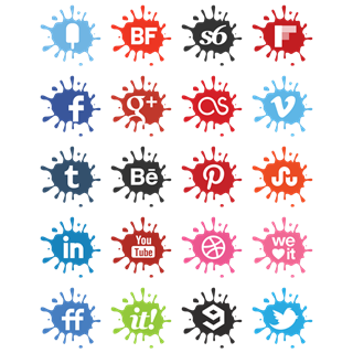 Creative Blot Icons Set icon packages