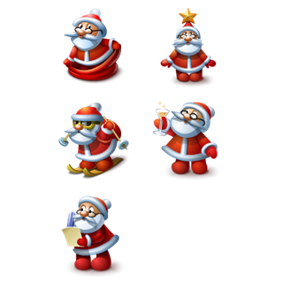 Santa Claus Icons 2 icon packages