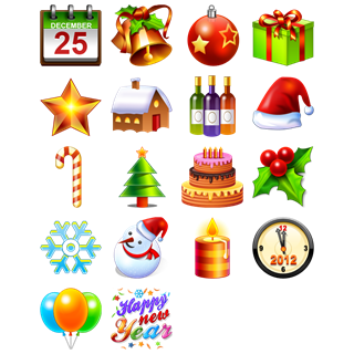 Christmas & New Year Icons icon packages