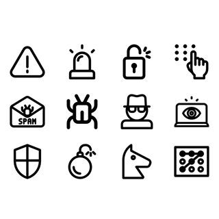 Computer security icons icon packages