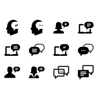 Communication Set icon packages