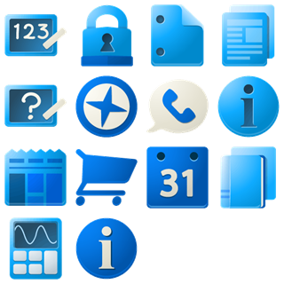 Blue Google icon packages