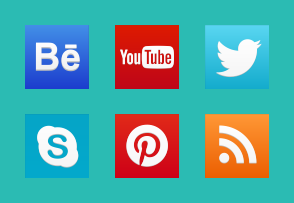 New social network icons icon packages