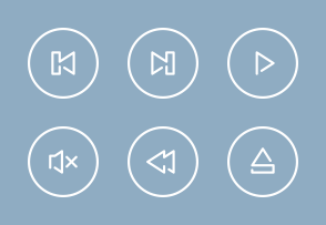 Media Controls icon packages