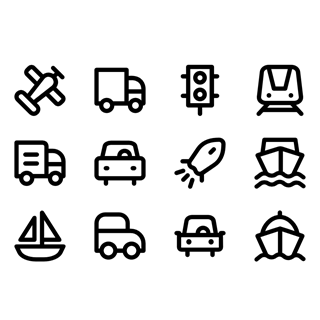 Transport Elements icon packages