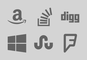 Social Icons - Grey icon packages
