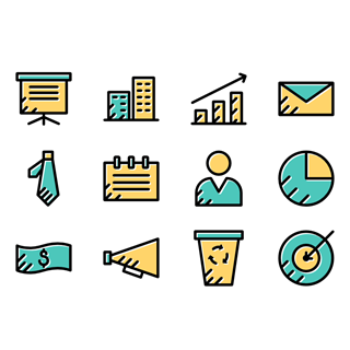Business and office Elements icon packages