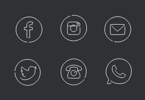 Social Set (round) icon packages