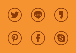 Rounded Social Media set icon packages