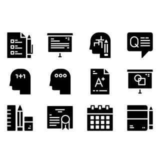 Education Icon Set icon packages