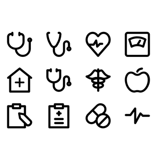 Health Care Icon Set icon packages