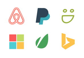 Brands Flat icon packages