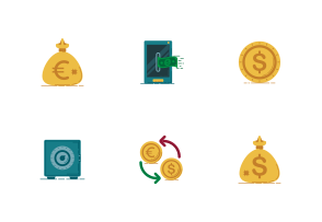 Banking Icons Vector icon packages