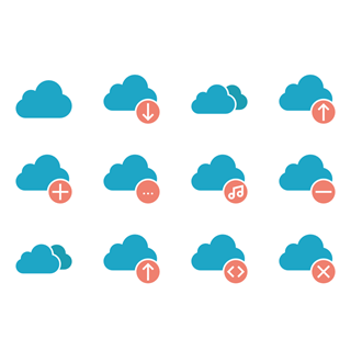 Cloud Computing Icon Set icon packages