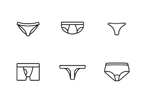 Underwear icon packages