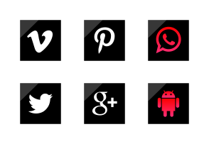 Social Media & Logos 6 FREE! icon packages