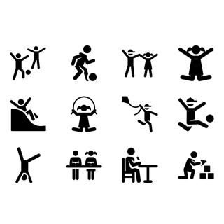 Kids Pictograms icon packages
