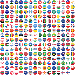 Flat Round World Flag Icon Set icon packages