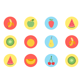 Summer Fruits icon packages