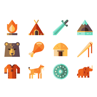 Prehistoric Age icon packages