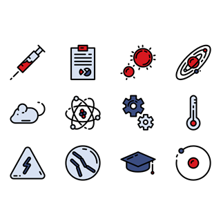 Science Study Elements icon packages